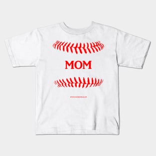 Baseball Mom Kids T-Shirt